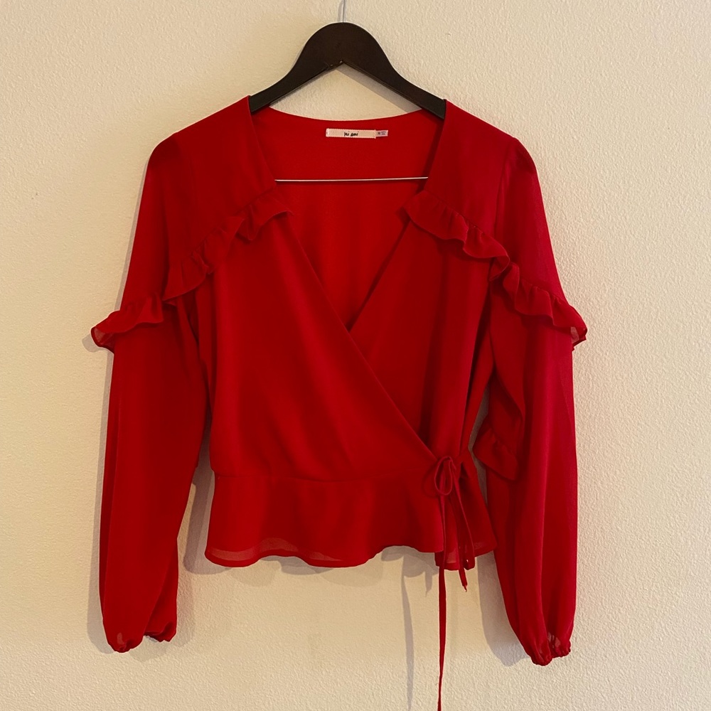 Women’s red blouse